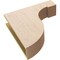 Ekena Millwork 6"W x 24"D x 24"H Thin Del Monte Rough Cedar Woodgrain TimberThane Corbel, Primed Tan CORUR06X24X24DELRCPR - alternate 6